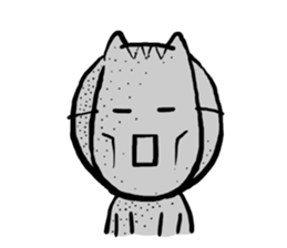 Cat mask boy sticker #15840438