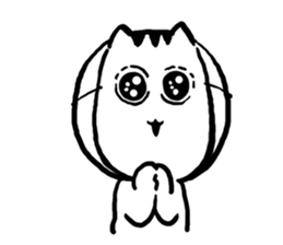 Cat mask boy sticker #15840441