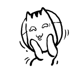 Cat mask boy sticker #15840442