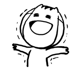 Cat mask boy sticker #15840444