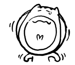 Cat mask boy sticker #15840445