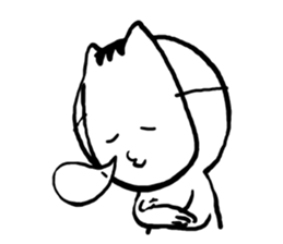 Cat mask boy sticker #15840449