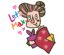 "Chiyo-san" of the parlormaid Part1 sticker #15840680