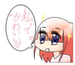 Men and women in a fixed position sticker #15840692