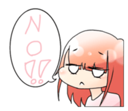 Men and women in a fixed position sticker #15840698