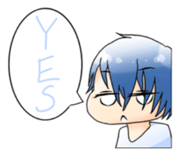 Men and women in a fixed position sticker #15840720