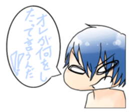 Men and women in a fixed position sticker #15840722