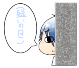 Men and women in a fixed position sticker #15840723