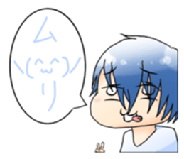 Men and women in a fixed position sticker #15840725