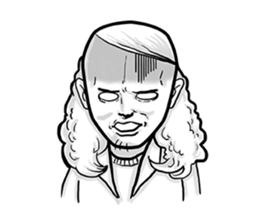 Mabbit - The Ordinary Long Haired Guy sticker #15840783