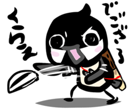 Rolling Acorn:Wild Bird Ninjya sticker #15840933