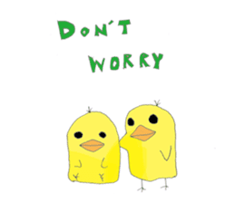 Handwritten Cute Bird Sticker sticker #15840996