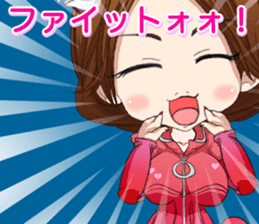 Harajuku cat ears leather suit girl ale sticker #15841054