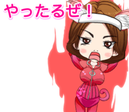 Harajuku cat ears leather suit girl ale sticker #15841058