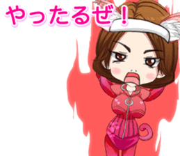 Harajuku cat ears leather suit girl ale sticker #15841058