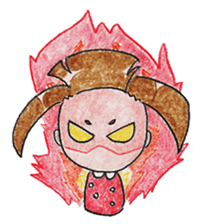 Limbless wooden doll "Kokeshi-chan" sticker #15841074