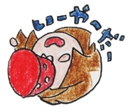 Limbless wooden doll "Kokeshi-chan" sticker #15841084