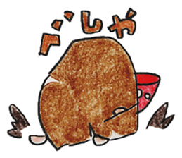 Limbless wooden doll "Kokeshi-chan" sticker #15841086