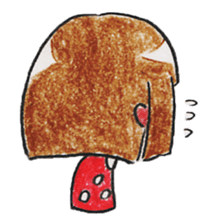 Limbless wooden doll "Kokeshi-chan" sticker #15841094