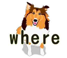 Vibrant Sheltie 2 sticker #15841106