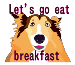 Vibrant Sheltie 2 sticker #15841108