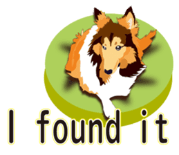Vibrant Sheltie 2 sticker #15841109
