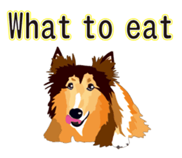 Vibrant Sheltie 2 sticker #15841110