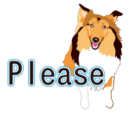 Vibrant Sheltie 2 sticker #15841113