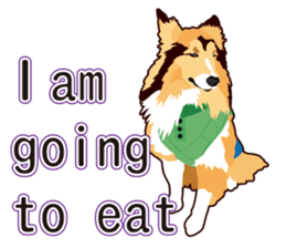 Vibrant Sheltie 2 sticker #15841114