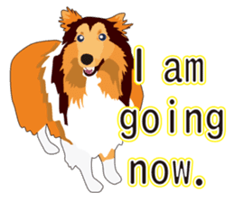 Vibrant Sheltie 2 sticker #15841115