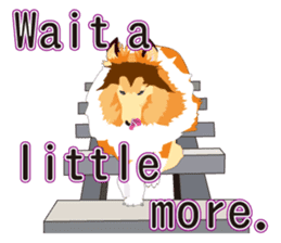 Vibrant Sheltie 2 sticker #15841117