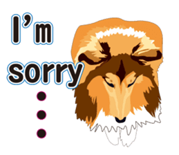 Vibrant Sheltie 2 sticker #15841121