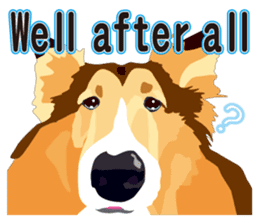 Vibrant Sheltie 2 sticker #15841122