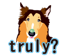 Vibrant Sheltie 2 sticker #15841124