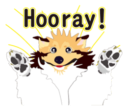 Vibrant Sheltie 2 sticker #15841125