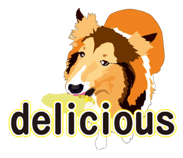 Vibrant Sheltie 2 sticker #15841132