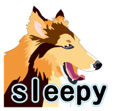 Vibrant Sheltie 2 sticker #15841136
