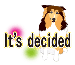 Vibrant Sheltie 2 sticker #15841139