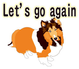 Vibrant Sheltie 2 sticker #15841143