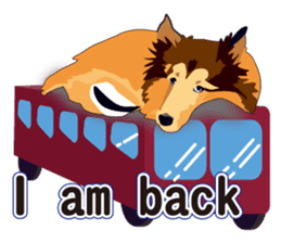 Vibrant Sheltie 2 sticker #15841144