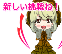 Harajuku gothic dress from a girl ale sticker #15841147