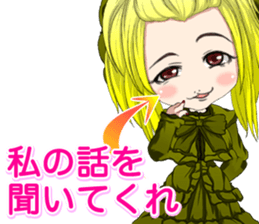 Harajuku gothic dress from a girl ale sticker #15841157