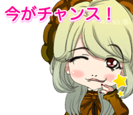 Harajuku gothic dress from a girl ale sticker #15841171