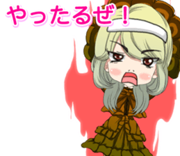 Harajuku gothic dress from a girl ale sticker #15841179