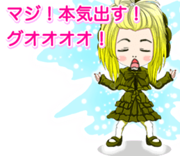 Harajuku gothic dress from a girl ale sticker #15841185