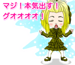 Harajuku gothic dress from a girl ale sticker #15841185