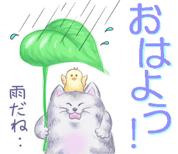 Good friend sticker of Fuku and Piyo. sticker #15841275