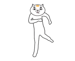 The Dancing Cat sticker #15841595