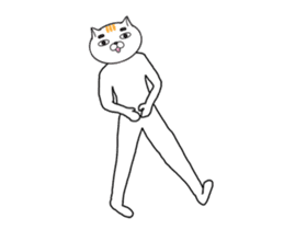 The Dancing Cat sticker #15841597