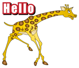 Hustle Giraffe sticker #15841690